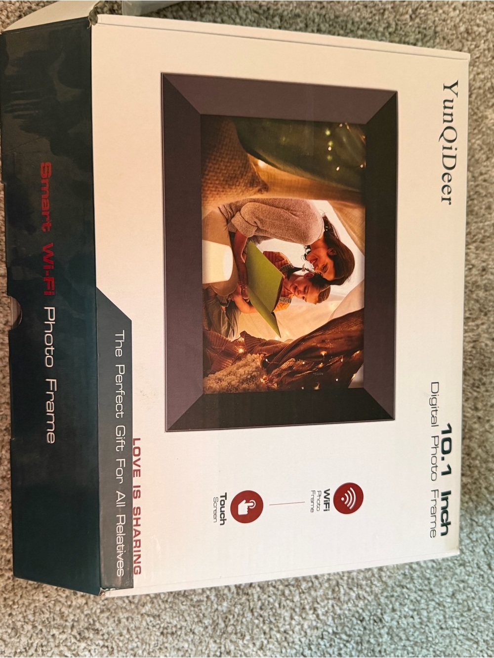 10.1" Black WiFi Digital Photo Frame - Smart Touch Display
